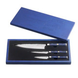 Cangshan Kita 3-Piece Knife Set | Damascus Steel Blades in Wood Gift Box - CHICKEN PIECES