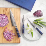 Cangshan Kita 3-Piece Knife Set | Damascus Steel Blades in Wood Gift Box - CHICKEN PIECES