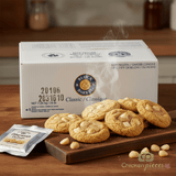 Bakersource Cla Dough Cookie White Chocolate Macadamia 42 GR (170/CASE) - CHICKEN PIECES
