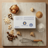 Bakersource Cla Dough Cookie White Chocolate Macadamia 57GR (128/CASE) - CHICKEN PIECES