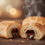 La Fraca Chocolate Croissant Mini 1.76oz (108/CASE) - Bulk Mini Pastries for Breakfast & Snacks - CHICKEN PIECES