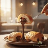 La Fraca Chocolate Croissant Mini 1.76oz (108/CASE) - Bulk Mini Pastries for Breakfast & Snacks - CHICKEN PIECES
