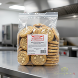 English Bay Cookie White Chocolate Macadamia Baked Thaw & Serve 1.35oz (72/CASE) - CHICKEN PIECES