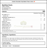 English Bay Cookie Chocolate Chip Baked Thaw & Serve 1.35OZ /(72/CASE) — Nutrition and Ingredients Label — www.chickenpieces.com