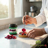 Sosa freeze dried red rose petals 5g jar for cake decor Professional food grade dried rose petals for cocktails Sosa brand crimson freeze dried roses for pastry garnish-CHICKEN PIECES