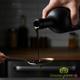 Haku black garlic shoyu 500 mL glass bottle Artisanal Japanese black garlic soy sauce for finishing Premium Haku shoyu with fermented black garlic for chefs-CHICKEN PIECES