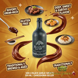 Haku black garlic shoyu 500 mL glass bottle Artisanal Japanese black garlic soy sauce for finishing Premium Haku shoyu with fermented black garlic for chefs-CHICKEN PIECES