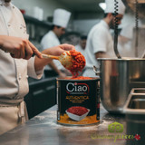 Ciao crushed tomatoes 10# food service can for restaurants Bulk crushed Italian tomatoes for pizza and pasta sauce Premium 6 lb 6 oz can of crushed tomatoes for professional kitchens-CHICKEN PIECES