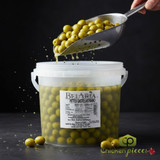 Bulk 10 lb pail of BelAria pitted Castelvetrano olives Bright green pitted Sicilian olives for martinis and salads Professional food service size Castelvetrano olives from Italy -CHICKEN PIECES