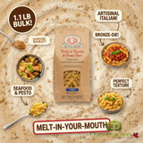 Rustichella D'abruzzo fusilli artisanal dry pasta 500g bag Bronze-die Italian fusilli spirals for chunky sauces Bulk case of 12 Rustichella fusilli pasta for food service-CHICKEN PIECES