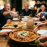 Rustichella D'abruzzo fusilli artisanal dry pasta 500g bag Bronze-die Italian fusilli spirals for chunky sauces Bulk case of 12 Rustichella fusilli pasta for food service-CHICKEN PIECES