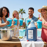 cielo beverage blue raspberry slushy syrup 4 liter jug professional 5 to 1 blue raspberry frozen drink concentrate bulk blue raspberry slushy mix for commercial dispensers