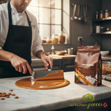 cacao barry zephyr caramel 35 percent white chocolate 2.5 kg bag professional caramelized white chocolate pistoles with fleur de sel bulk cacao barry zephyr caramel chocolate for chefs-CHICKEN PIECES