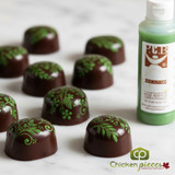 pcb creation green coloured cocoa butter 200g bottle professional green cocoa butter for airbrushing chocolates green fat-soluble cocoa butter for chocolate moulds-CHICKEN PIECES