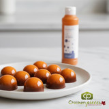 pcb creation orange coloured cocoa butter 200g bottle professional orange cocoa butter for airbrushing chocolate moulds orange fat-soluble chocolate coloring for pastry chefs-CHICKEN PIECES
