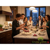 Irca powdered egg white mix 1kg bag; Professional dried egg whites for macarons; Italian egg white protein powder for pastry.-CHICKEN PIECES