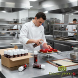 Crescendo red cocoa butter velvet spray 250ml aerosol can Professional red velvet texture spray for frozen entremets Red cocoa butter finishing spray for pastry and chocolate-CHICKEN PIECES