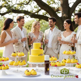 Crescendo yellow velvet cocoa butter spray 250ml can; Professional yellow matte finish spray for frozen pastry; Yellow suede effect spray for entremets.-CHICKEN PIECES