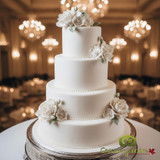 Irca soft white fondant 7kg pail; Professional Italian pouring fondant for eclairs; Bulk soft fondant glaze for donuts and pastry-CHICKEN PIECES