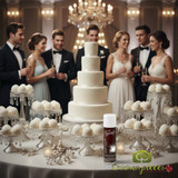 Crescendo white velvet cocoa butter spray 250ml; Professional white matte finish spray for frozen pastry; White suede effect spray for entremets.-CHICKEN PIECES