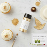 Crescendo Non-Edible Gold Powder 2 oz jar for decorative use Metallic gold dust for non-edible cake showpieces Gold decorative pigment powder for artistic displays-CHICKEN PIECES