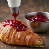 Matisse 14kg pail of bakestable seedless raspberry jam; Professional bakery fruit filling; Bulk raspberry jam for Linzer cookies-CHICKEN PIECES