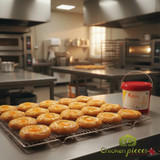 Matisse 6kg pail of ready-to-use apricot glaze; Professional cold application fruit glaze; Bulk apricot nappage for bakeries-CHICKEN PIECES