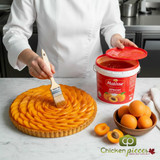 Matisse 14kg pail of bake-stable apricot jam; Professional smooth apricot filling for bakeries; Bulk apricot jam for cookies and pastries-CHICKEN PIECES