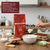 Irca 1kg bag of Lilly Tiramisu dessert mix; Professional Italian Tiramisu powder for pastry; Bulk 2-step Tiramisu cream mix-CHICKEN PIECES