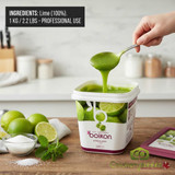 Boiron 1kg container of frozen lime fruit puree; Professional 100% lime puree for pastry and cocktails; Bulk unsweetened lime base-CHICKEN PIECES