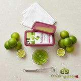 Boiron 1kg container of frozen lime fruit puree; Professional 100% lime puree for pastry and cocktails; Bulk unsweetened lime base-CHICKEN PIECES