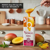 Boiron 1kg carton of shelf-stable mango fruit puree; Professional ambient mango puree for pastry and bars; Bulk mango coulis-CHICKEN PIECES