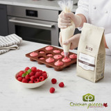 Irca 1kg bag of Lilly Raspberry Mousse Mix; Professional Italian raspberry mousse powder; Bulk Irca fruit mousse ingredients-CHICKEN PIECES