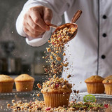 gourmet-cookie-dough-cupcake-topped-with-yum-crumbs-and-mini-chocolate-chips