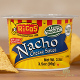 Rico's Portion Cup Nacho Cheese - Gluten Free - 3.5oz (48/CASE)- chicken pieces