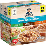 Quaker Lower Sugar Instant Oatmeal Variety Pack No Artficial Flavor 33g/1.17oz -(52 PACK)- chicken pieces