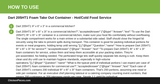 Dart 205HT1 Foam Take Out Container - Hot/Cold Food Service