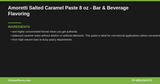 Amoretti Salted Caramel Paste 8 oz - Bar & Beverage Flavoring