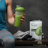 TAZO 20g Protein Matcha Latte Powder with Whey Protein Isolate, 8oz Pouch, 8 Servings- chicken pieces