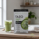TAZO 20g Protein Matcha Latte Powder with Whey Protein Isolate, 8oz Pouch, 8 Servings- chicken pieces