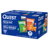 Quest Tortilla Style Protein Chips, Nacho Cheese & Chili Lime Flavours, 14 × 32 g - ChickenPieces.com