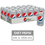PEPSI Tray Diet Pepsi Soda (Case) 24x355.0 ml