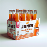 JONES SODA Orange 'N' Cream 355 ml - Refreshing for Therapy | ChickenPieces.com