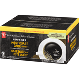 PRESIDENT'S CHOICE Gourmet West Coast Dark Roast Coffee Pods 72 ea