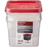 6QT Square Tran-Trans with Lid 2x1.0 ea
