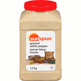 SUNSPUN Ground White Pepper 2.2 kg