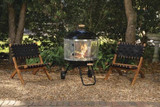 Backyard Creations 28" Portable Steel Fire Pit On Wheels