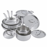 J.A. Henckels International Tri-ply Stainless-steel Cookware Set, 10-piece
