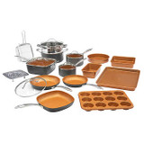 Gotham Steel Pro Kitchen Box Metal utensil Set, 20-piece