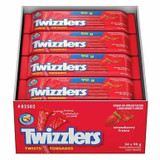 Twizzlers Strawberry Twists, 90g (3.1 oz), Pack of 24 - Classic Candy Treat for All Ages